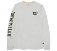 T-Shirt CAT® a Maniche Lunghe - Trademark Banner Long Sleeve, Grigio