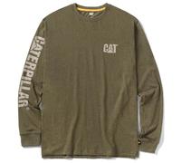 T-Shirt CAT® a Maniche Lunghe - Trademark Banner Long Sleeve, Moss Heather