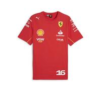 T-shirt Charles Leclerc n. 16 Scuderia Ferrari F1 team Replica Sponsor 2024