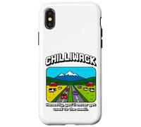T-shirt Chilliwack BC Pixel Art Funny Farm Smell Joke Custodia per iPhone X/XS