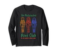 T-Shirt Christmas Reading The Nutcracker Book Club Maglia a Manica