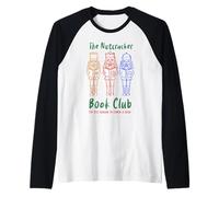 T-Shirt Christmas Reading The Nutcracker Book Club Maglia con Maniche Raglan