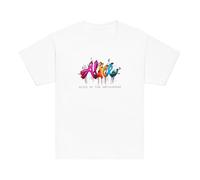 T-shirt classica Alice in the Metaverse, Bianco, S