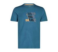Cmp 38t6457 Short Sleeve T-shirt Blu M Uomo