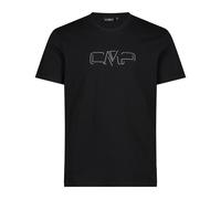 CMP - T-Shirt in Jersey da Uomo, Nero, 54
