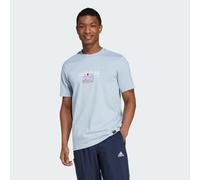 adidas Uomo Codes Linear Graphic Tee, Wonder Blue, M