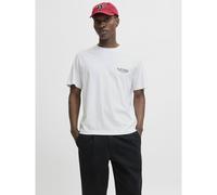 Jack & Jones - Joryork Back Tee Ss Crew Neck Bianco - Abbigliamento XL Bianco