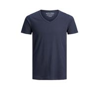 T-shirt Collo V Jack & Jones Basic Bleu XL