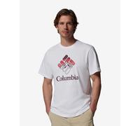 T-shirt Columbia CSC Seasonal Graphic manica corta bianco rosso - S