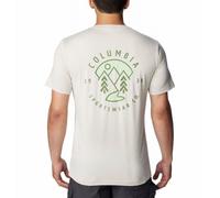 T-shirt Columbia Kwick Hike Back Graphic Uomo (Pietra scura, Naturally Boundless) L