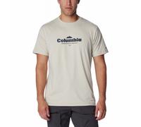 T-shirt Columbia Kwick Hike Graphic SS (Dark Stone Heather, Elevated High) Uomo S