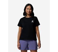 T-shirt Columbia Rolling Bend Graphic manica corta nero donna - L