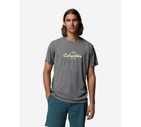 T-shirt Columbia Zero Rules Light Graphic Crew grigio fumo a manica corta - L