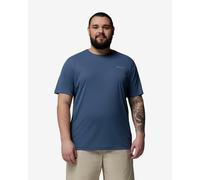 Columbia - T-shirt da escursionismo leggero e tecnico con tecnologia rinfrescante - Zero Rules Light SS Crew Dark Mountain per Uomo in Pelle - Taglia XXL - Blu