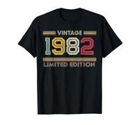 T-shirt compleanno vintage 1982 nato nel 1982 Maglietta