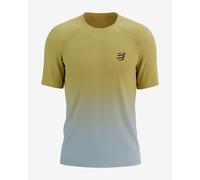 T-shirt Compressport Performance manica corta giallo blu - S
