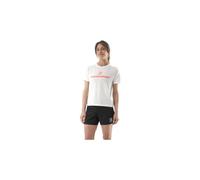 T shirt compressport podium donna bianca a manica corta