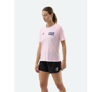 T-shirt Compressport Training UTMB 2025 manica corta rosa donna - L