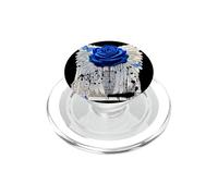 T-shirt con ali di farfalla, grafica Morpho blu, angelo PopSockets PopGrip per MagSafe