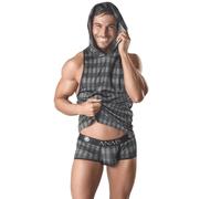 T-Shirt con Cappuccio Anais Men Aegis - 95% Poliammide, Taglia L