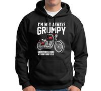 T-shirt con cappuccio da uomo non sempre a volte guido la mia moto #6ED lotto