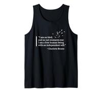 T-Shirt con Citazione I Am No Bird, Charlotte Bronte, Jane Eyre Canotta