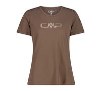 T-shirt con col rotondo e logo donna CMP Marron XS