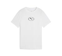 T-shirt con colletto a coste PUMA Sport per ragazzi, Accessori, Bianco, 13-14Y 13-14Y