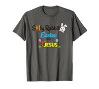 T-Shirt con Coniglietto Easter is for Jesus Maglietta