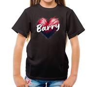 T-Shirt Con Cuore Amore Barry - Concerti Del Cantante Manilow Per Bambini