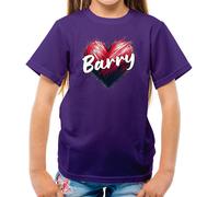 T-Shirt Con Cuore Amore Barry - Concerti Del Cantante Manilow Per Bambini