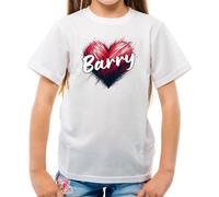 T-Shirt Con Cuore Amore Barry - Concerti Del Cantante Manilow Per Bambini