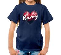 T-Shirt Con Cuore Amore Barry - Concerti Del Cantante Manilow Per Bambini