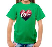 T-Shirt Con Cuore D'Amore Elton - Kids - John ROCKET MAN Festival Gig Tour