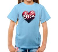 T-Shirt Con Cuore D'Amore Elton - Kids - John ROCKET MAN Festival Gig Tour