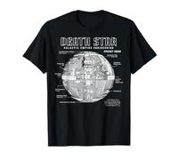 T-shirt con diagramma di ingegneria dell'Impero della Morte Nera di Maglietta