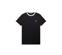 T-shirt con finiture a contrasto e strisce Fred Perry Noir M