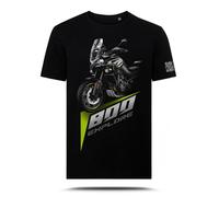T-Shirt con Grafica AZ Graphishop Compatibile con CFMoto 800MT Explore 2024 Gem Black TS-FM-211 (IT, Testo, XS, Regular, Regular)