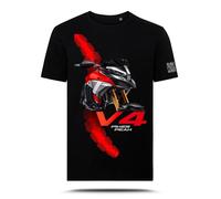 T-Shirt con Grafica AZ Graphishop Compatibile con Ducati Multistrada V4 Pikes Peak 2025 TS-FM-197 (IT, Testo, L, Regular, Regular)