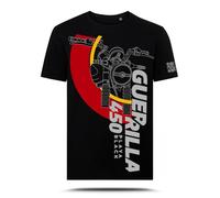 T-Shirt con Grafica AZ Graphishop Compatibile con Royal Enfield Guerrilla 450 (IT, Testo, L, Regular, Regular, Playa Black TS-FM-189)