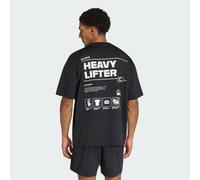 adidas Training - T-shirt nera con stampa sul retro-Nero S