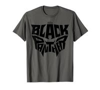 T-shirt con grafica con testo in maschera nera del film Marvel Black Panther Maglietta