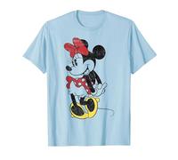 T-shirt con grafica Disney Minnie Mouse vintage e carina Maglietta, Uomo, Celeste, S