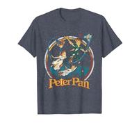 T-shirt con grafica Disney Peter Pan Group London Flyin Maglietta, Uomo, Pervinca, 3XL