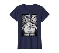 T-shirt con grafica Disney Pixar Wall-E Tile Portrait Maglietta, Donna, Navy, XL