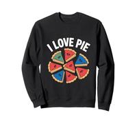 T-shirt con grafica I Love Pie Fun Foodie Felpa