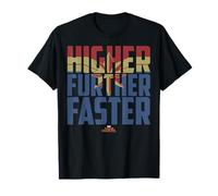 T-shirt con grafica Marvel Captain Marvel Higher Faster Fill Maglietta