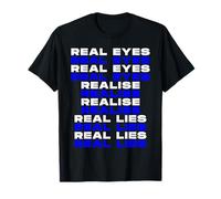 T-Shirt con Grafica Real Eyes Realise Bold Typography Maglietta