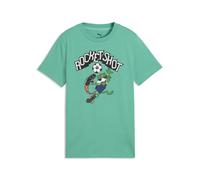 T-shirt con grafica Super PUMA per ragazzi, Accessori, Verde, 15-16Y 15-16Y