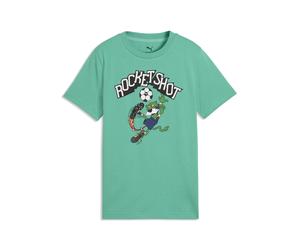 T-shirt con grafica Super PUMA per ragazzi, Accessori, Verde, 15-16Y 15-16Y